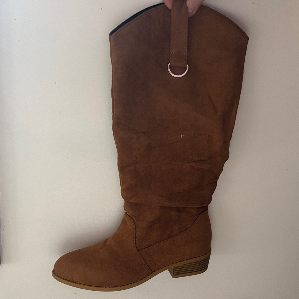 Chic Tan Over the Knee Boots